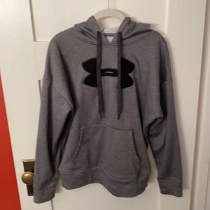 Youth small Under Armour grey hoodie.